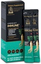 Immune, Ginseng rosso coreano estratto con bastoncini liquidi di sambuco, supporto per l'immunità, Booster della circolazione sanguigna, supplemento di energia naturale, 6 anni vecchio panax ginseng asiatico, 10 conte
