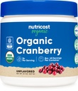 Polvere di mirtillo organico di Nutricost, 8 oz, 5G per porzione - Non OGM, senza glutine