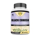 Nero Cohosh Realizzato con Organic Black Cohosh Root 1300MG per Serving, Ormoni di equilibrio, Menopausa naturale & supporto mestruale, Supporto per la salute delle donne, 90 capsule vegane, 45 Servings