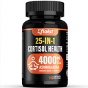 Supplemento di salute di Cortisol, 25-in-1 Riduttore di Cortisol per le donne e gli uomini, Supplementi di Cortisol per con Ashwagandha, Rhodiola Rosea, L-teanina, 10 capsule