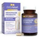 Probiotici Nouri Menopause giornalieri per le donne | Equilibrio ormonale, Flash caldi, Night Sweats & Gut Health | 3 Strains clinicamente studiati + Resveratrol & Omega | 30-Day Supply