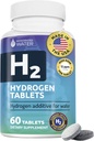 Compresse di acqua Idrogeno Invigorato con Magnesio, H2 Integratori Supportano Energia Normale, Cervello, Salute Cognitiva, Non OGM & Gluten Free - 60 Serve