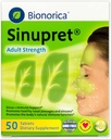 Sinupret Adult Strength Sinus + Supporto Immune Tutto Naturale, Rapido Agire Passaggio Erborio & Immunità Boost Supplemento con Verbena & Elder Flower - 50 compresse (Pack of 2)