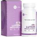 Lutein 20mg con Zeaxanthin 4mg e Bilberry Extract 100mg, Vitamina, Supporta la visione e la salute maculare, LUTEMAX 2020, Non OGM, Vegan, Gluten Free - 60 Serve