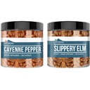 Elementi terrestri Cayenne Pepper & Slippery Elm Bundle (200 capsule ciascuna) Pure & Undiluted, No Additivi