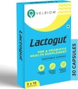 Lactogut Probiotics Supplemento per Immunity and Digestive Health, Gut Health Multi Strain e Site-Specific Pre-Probiotic Formula Aiuta in Ibs e Ibd - 30 capsule