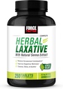 FORCE FACTOR Lassativo a base di erbe per il sollievo di costipazione per adulti, supplemento di di digestione fatto con Senna per pulire, disintossicare e soothe, lassativi per la costipazione per le donne e gli uomini, 250 compresse