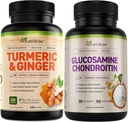 Natural's Base Turmeric & Ginger 240 ct + Glucosamine Chondroitin 90 ct