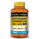 MASON Glucosamina NATURAL Chondroitin 1500/1200 con vitamina C, Supporta la salute comune per la flessibilità normale e la mobilità*, 60 capsule
