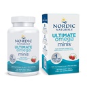 Nordic Naturals Ultimate Omega Minis, Fragola Flavor - 60 Minis Soft Gel - 1120 mg Omega-3 - Supplemento olio di pesce ad alta potenza - EPA & DHA - promuove la salute del cervello e del cuore - 30 Serve