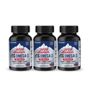 NANOWELL Wild Alaskan rTG Omega-3 Fish Oil 1196mg - EPA, DHA, Vitamina D3 & E - 120 Softgels x 3 bottiglie (360 Conte)