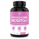 Optifica Myo-Inositol & D-Chiro Integratore di Inositolo per le donne – 40:1 Ratio Plus Folate and Vitamin D – Supporta l'equilibrio ormonale sano, Cicli regolari, & Ovarian Health – Alimentazione di 30 giorni