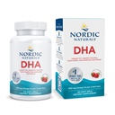 Nordic Naturals DHA, Fragola - 90 Gel Morbidi - 830 mg Omega-3 - Formula DHA ad alta intensità per il supporto del sistema cerebrale e nervoso - Non OGM - 45 Serve