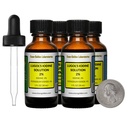 Iodio di Lugol / 2% Soluzione / 4 Oz in Quattro Bottiglie di vetro di ambra / Gocce libere / USA