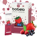 Bobelo Self Carbonating Hydration Packets | Miscela di bevanda a basso contenuto di calorie, Electrolytes Powder Packets | Keto Friendly, Sugar Free Water Enhancer | Soda & Sparkling Water Alternative | Berry di montagna (30ct)