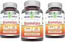 Incredibile formula Bromelain Supplemento | 500 Mg | 2400 GDU | 120 capsule vegetali | Non OGM | Gluten Free | Made in USA (3 Pack)