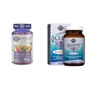 Giardino della vita Organics Prenatal Gummies Multivitamina con vitamina D3, B6, B12 & Oceans mamma Prenatal Fish Oil DHA, Omega 3 Fish Oil Supplement - Fragola, 350m