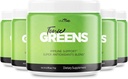 Tonico Greens Vitamin Boost Supplemento ufficiale Formula - Natural Green Blend Energy Supplement Extra Strength with BCAA, L-Glutamina, Vitamina B6, Rivoluzionario Energy Fix Solution Recensioni (5 Pack)