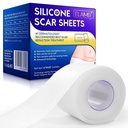 Nuovi fogli trasparenti di cicatrice in silicone(1.6” x 120”Inch - 3M),Away Scar Tape,Scar Strips, riutilizzabili, Professional Scarpa fogli di rimozione per C-Sezione, Chirurgia, Burn, Keloid, Acne et, Scar Patch.