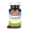 Carlson - Tocotrienols, 40 mg, con Natural-Source Vitamina E, Gamma, Alpha, Delta, Beta, Sustainable Sourced, 30 Softgels