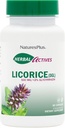 NaturesPlus Herbal Actives Licorice (DGL) 500 mg - 60 capsule, Confezione da 4 - Supporta Digestione sana &amp; Benessere generale - Vegetariano, Gluten Free - 240 Total Servings
