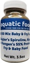 Aquatic Foods Inc. 50/50 Mix di Spirulina/Algae Powder e Soft Moist Rangen 55% Protein Koi & Tropical Fish Fry Floating Food...3.5oz Bottiglia