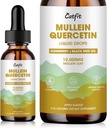 Gocce di drenaggio linfatico Catfit per polmoni - Mullein Leaf Extract Liquid Supplement - Lung Cleanse for Smokers - Potente Mullein Tintura per Immune, Pelle e Respiratory Health Support - 1 Fl Oz