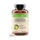 Naturewise Garcinia Cambogia - 60% HCA Estratto di concentrazione, supporto naturale per gli obiettivi di peso e livelli di energia - Vegan, Non OGM, Gluten Free - 180 capsule[2-6 Mese di alimentazione]