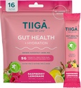 Tiiga Gut Health + Hydration Drink Mix – 7g Baobab, 5g Prebiotic Fiber, Electrolytes, No Dairy, Vegan, No Aggiunto Zucchero, Digestione, Regolarità, & costipazione – 16 Serve