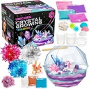Kit per la coltivazione di cristallo - Unicorn Terrarium, 6.3 x 5.8 in, Multicolor - STEM Science & Craft Kit per bambini Età 7-12 - Crescere il proprio giardino di cristallo con Magic Rocks & Flower Charms