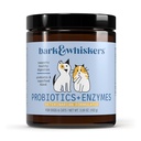 Bark & Whiskers Probiotics + Enzimi - Supporti Salute Digestiva & Sistema immunitario - Integratore Probiotico per Gatti & Cani - 60 Scoops