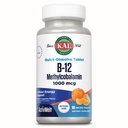 KAL Vitamina B12 Methylcobalamin 1000mcg, Energia sana, Metabolismo, Nerve & Red Blood Cell Support, * Fast Dissolve ActivMelt, Assorbimento ottimale, Natural Tangerine Flavor, 90 Servings, 90 Micro Tabs