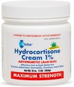 Globe Hydrocortisone Crema di massima resistenza 1% w/Aloe, 16 oz, Crema Anti-Itch per la Redità, Gonfiore, Itching, Rash, Bug/Mosquito Bites, Eczema, Emorroidi & More, 16 oz Jar