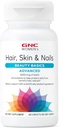 GNC Donna Capelli Avanzati, Pelle & Unghie Miscela Multivitamina quotidiana per le donne, Clinicamente Studiato Supporto di Bellezza contenenti Biotina, Acido Ialuronico, Collage, Luteina, 60 Caplets