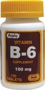 Rugby Vitamina B-6 Compresse, 100mg, 100ct (3 Confezione)
