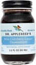 Dr. Appleseed's Wild Elderberry Extract Unsweetened Max Strength 720mg Bambini + Adulti Supplemento giornaliero Immune Medico- Formulato Scienza-Backed Pure Vegan 25 giorni – 2 Fl Oz