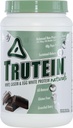 Body Nutrition Protein Powder - Trutein Naturals Dark Chocolate 2lb Whey, Casein & Egg White - Natural Low Carb Keto Friendly Drink - Produttore muscolare magra, perdita di peso, allenamento, recupero