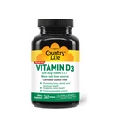Vitamina di vita di paese D3 5000 IU – Alta potenza, Sorgente non-fish, Supporta la salute di ossa, Funzione immunitaria e assorbimento di calcio – 365 Softgels, Certificato senza glutine, fornitura a lungo termine