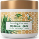 Fragranza di Lozione idratante della crema di Eczema di Miele di Manuka Free per il sollievo della psoriasi - Itchy, l'unguento asciutto della rash della pelle - l'idratante idratante della pelle - la crema del corpo e del viso - i bambini e gli adulti 16oz