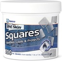 2nd Skin Dressing 1" Squares (200 Count) - Blister Pads for Feet & Body - Cool Gel Relief Patches - 95% Water Formula - Protezione non-Stick Chafing - Portable First Aid for Athletes & Hikers