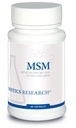 Biotics Ricerca MSM Potent Zolfo Supplemento, produzione di collagene, capelli sani, pelle e unghie, muscolo e Joint Comfort. 60 capsule