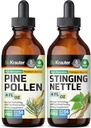BIO KRAUTER Pine Pollen Tincture 4 Fl. Oz. & Sting Nettle Tincture 4 Fl Oz.