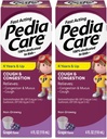 Medicina liquida della tosse e della congestione per tosse, congestione del petto e sintomi freddi del muco, non sonnolenza, età 4+, aroma dell'uva, 4 fl oz (2 pacchetto)