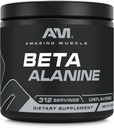 Incredibile supplemento della polvere della beta-alanina del muscolo | 1600 Mg | Non aromaed | 500 G (1.1 LB) | 312 Serve | Non-OGM | Made in USA