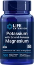 Estensione di vita 99mg Potassio con Extend-Release Magnesium 250mg, 100 Caps Veg - Gluten-Free – Non-OGM – Integratore Vegetariano per Uomini e Donne - Formula minerale a doppia azione