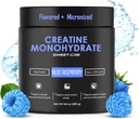 Creatina Monoidrato – 5g Creatina Monoidrato Polvere – Creatina avanzata per le donne e gli uomini – Integratori Bulk Creatina – Delicious Fruit Punch Flavor – 10oz (40 Servings, Blue Raspberry)