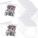 Sacchetto di pedana con cerniera sacchetto di pedana riutilizzabile sacchetti di plastica trasparente Borse di pedaggio auto sigillante organizzatore di medicina di viaggio con chiusura scorrevole per olio di fegato di Cod, pillole e piccoli oggetti (36 pezzi)