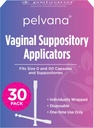 Pelvana Suppository Applicatori per le donne - (30 Pack) - Misura dimensione 0 e 00 capsule - Spesso utilizzato con depositi di acido borico