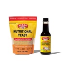 Bragg Premium 12 Ounce Nutritional Yeast Seasoning Pouch - Vegan, Gluten Free Cheese Flakes and Coconut Aminos, All Final Seasoning, 10 Oz, Single