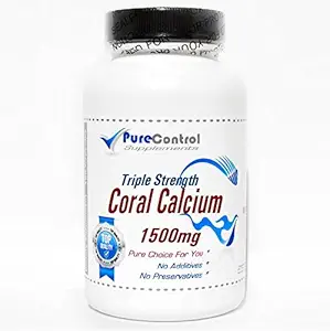 Triple Strength Coral Calcium 1500mg // 200 capsule // Pure // da PureControl Supplements